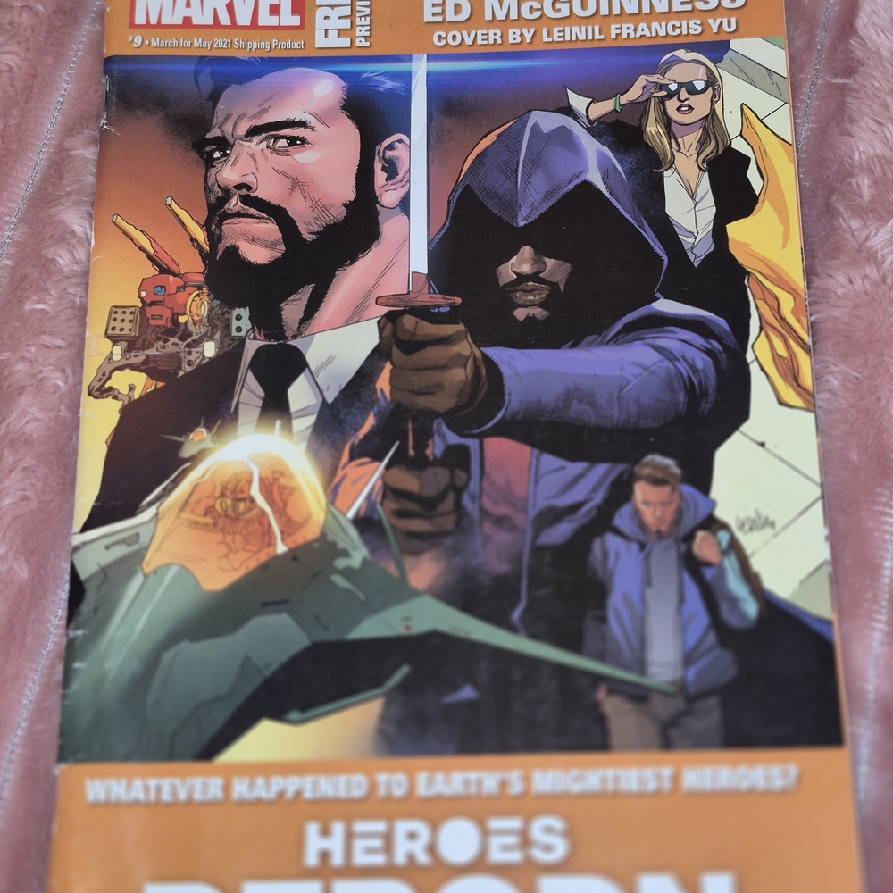 Marvel Heroes Reborn Comic with Dynamic Cover Art